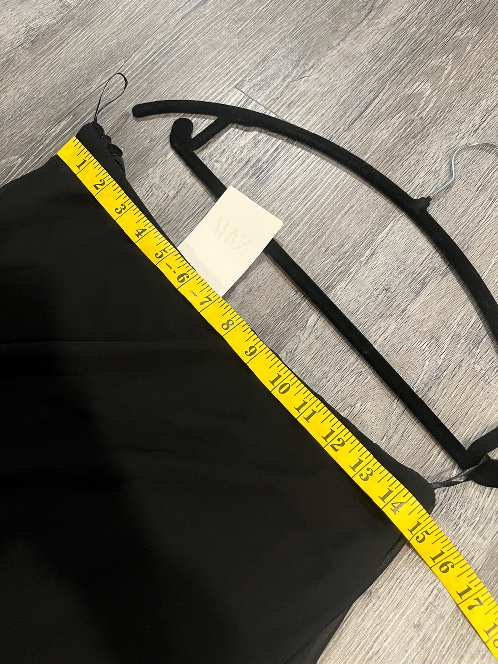 ZARA STRAPLESS LONG SHEER TOP BLACK - M - Picture 10 of 10